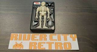 Vintage 1988 Sega Pocket Power Glo Bones Skeleton Rare Toy Complete