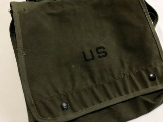 US Military Green Canvas Cross - Body Case Map & Photograph Bag (RF982) 8