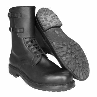 Large Size Italian Army Boots Black Leather Paratrooper Para Military Combat