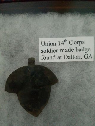 Rare Dug 14th Xiv Corps Badge Union Army Civil War Rec Dalton Ga.  Soldier Made