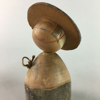 Japanese Kokeshi Doll Vtg Wood Carving Figurine Kamikochi Kf93