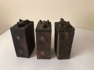 3 Antique Ford Model A / Mod T Wood Battery / Ignition Coil Old Vintage Rat Rod 5