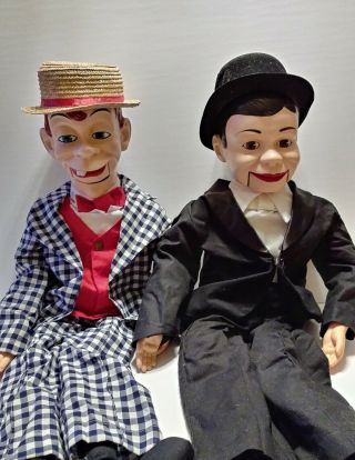 Vintage Charlie Mccarthy Mortimer Snerd Ventriloquist Doll Dummy Goldberger 28 "