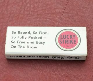 WW2 k ration LUCKY STRIKE WHITES NON - FOIL Cigarette Pack rare 2