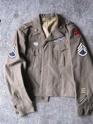 Ww2 Us Army Ike Jacket Named