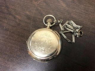 Heavy 16 Size Antique Elgin Pocket Watch Running And Keeping Good Time