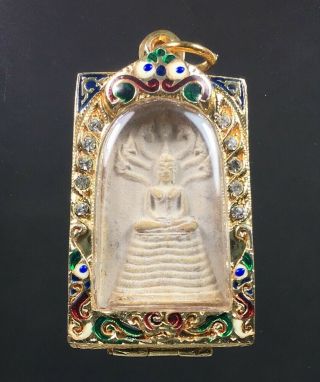 Perfect Phra Somdej Nak Prok Nagas Jao Koon Norn Talisman Pendant Thai Amulet