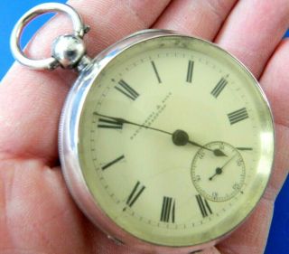 Antique Waltham 1895 Pocket Watch 18s Fattorini Bradford Sterling Runs