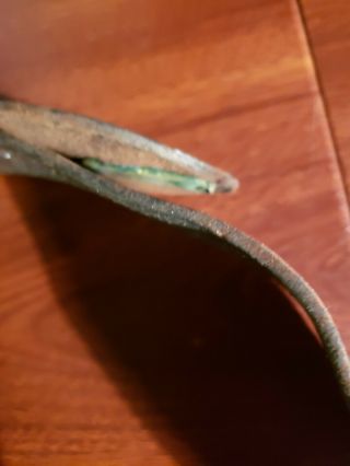 Id ' d Civil War Officers M1851 Brown Leather Belt w/Eagle Buckle Andersonville 6