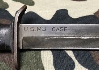 WWII U.  S.  M3 CASE Trench Knife USM8 (B.  M.  CO) 3