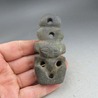 Chinese,  Jade,  Natural Black Magnet,  Hongshan Culture,  Apollo,  Pendant W59