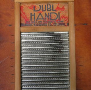 Vtg Dubl Handi Small Travel Washboard For Silks Hosiery Lingerie Columbus Ohio