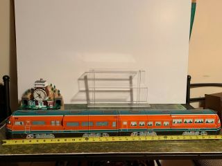 Vintage Wolverine Express tin litho 2 piece train set 4