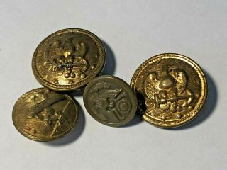 Civil War Buttons and Pin - Company A 5th Michigan Infantry 2