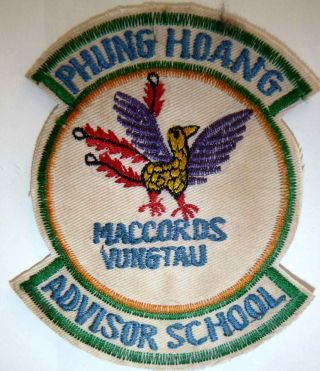 Rare Patch - Cia - Joint Cords And Phoenix Program - Vung Tau - Vietnam War 6140