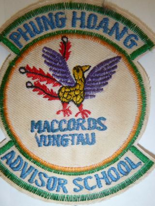 RARE PATCH - CIA - Joint CORDS and PHOENIX PROGRAM - Vung Tau - Vietnam War 6140 2