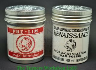 Renaissance Wax & Pre - Lim Surface Cleaner Twin Pack 65ml