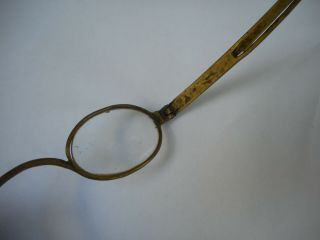 Antique Brass Sliding Temples C.  Y.  & CO Brass Spectacles Eyeglasess Civil War 4