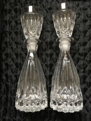 Lady Primrose Crystal Personal Mouthwash Decanter Set Of 2