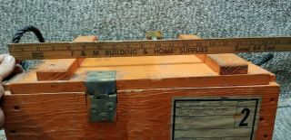Military Surplus Richmond Ky 1969 Wooden Small Arms Ammo Crate