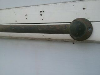 Vintage Solid Brass Door Push/Pull Rod 32 3/4 Inch Tube Pull Big Door Hardware. 3