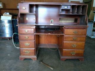 Vintage/antique Salesman Sampler Roll Top Desk Believed To Be From The 50s.