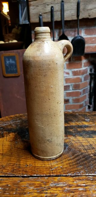 Vintage Crock Stoneware Bottle Jug Water Pottery