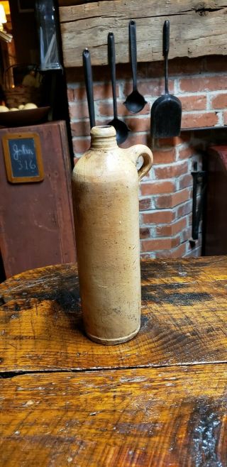 Vintage Crock Stoneware Bottle Jug Water Pottery 3
