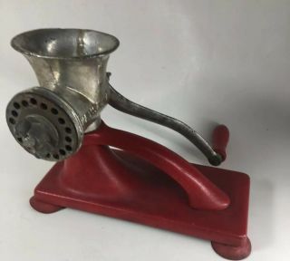 Vintage Keystone Meat Grinder Hand Crank With Base Riverside Foundry Very Rare