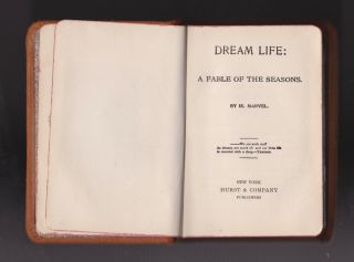 DREAM LIFE A FABLE OF THE SEASONS LEATHER COVERED BOARDS GOLD GILT BY Ik Marvel 3