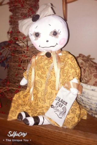 Ooak Primitive Ghost Girl Doll