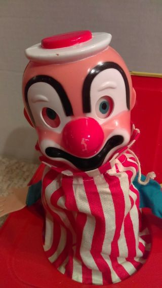 Vintage 1961 Mattel Jack In The Box Clown With Box NMIB 3