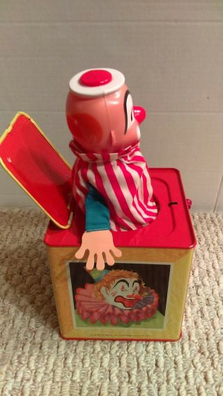 Vintage 1961 Mattel Jack In The Box Clown With Box NMIB 6