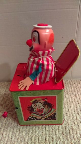 Vintage 1961 Mattel Jack In The Box Clown With Box NMIB 8
