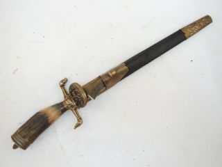 German Dagger Prussian Hunting Forestry Cutlass Sword,  Skinning Knife