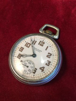 Vintage Waltham 17 Jewel Model 1908 16 Size,  5 Adj. ,  Grade 1617 Pocket Watch