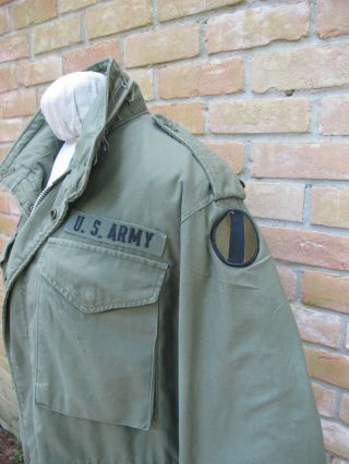 Vintage 1971 Vietnam Alpha Industries Named Us Army M - 65 Jacket,  Forscom Patch