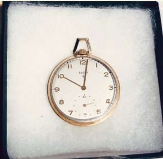 Reloj De Bolsillo Elgin 10k Gold (Funcionando) En Perfecto Estádo 3