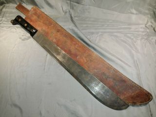 Vietnam War 1963 Us Military Clyde Machete And Leather Sheath