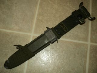 Rare Us Military Issue Vietnam Era Bayonet Scabbard Usm8a1 V.  P.  Co Vp32