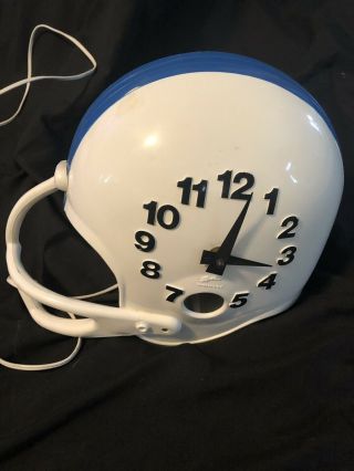 Vintage Spartus Corp 1960’s Football Helmet Electric Clock Full Size Grwat