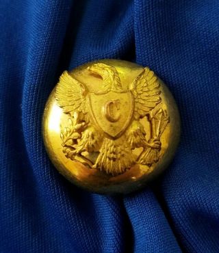 Large Civil War Era U.  S.  Army Cavalry Button - S & J London