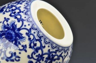 Chinese Blue and White porcelain Egg shape Openwork carving art d01 3