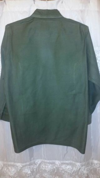 Vietnam US Majors OG107 Cotton Sateen Uniform Shirt - Dated 1967 4