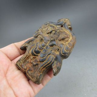 China,  jade,  collectibles,  Black magnet,  Hongshan culture,  dancers,  pendant S0011 3