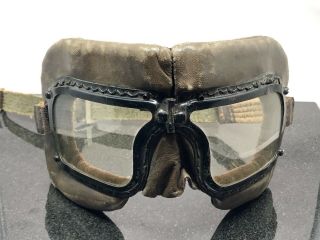 Ww2 Rcaf Raf Mk Iii Pilot Flight Goggles “lukors” Military Rare Marked Canadian
