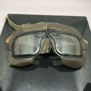 WW2 RCAF RAF Mk III Pilot Flight Goggles “Lukors” Military Rare Marked Canadian 2