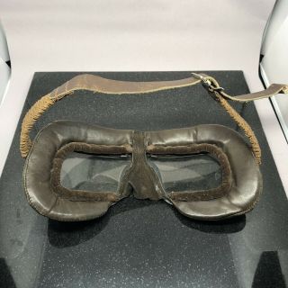 WW2 RCAF RAF Mk III Pilot Flight Goggles “Lukors” Military Rare Marked Canadian 3