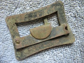 Dug Cast Brass Sash Buckle From C.  S.  Picket Post - White ' s Ford,  Va. 3
