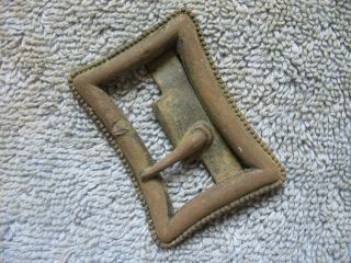 Dug Cast Brass Sash Buckle From C.  S.  Picket Post - White ' s Ford,  Va. 4